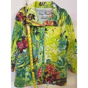 Cozy Onque Casuals Tropical Parrots Women’s Jacket sz S
